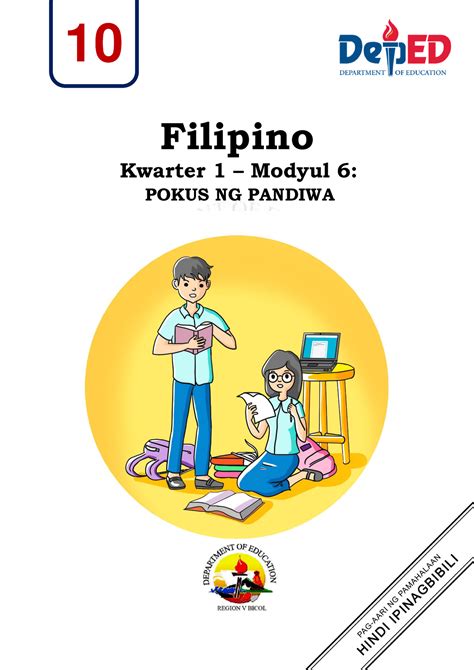 Grade 6 Filipino Modyul: Aspekto at Pokus ng Pandiwa.